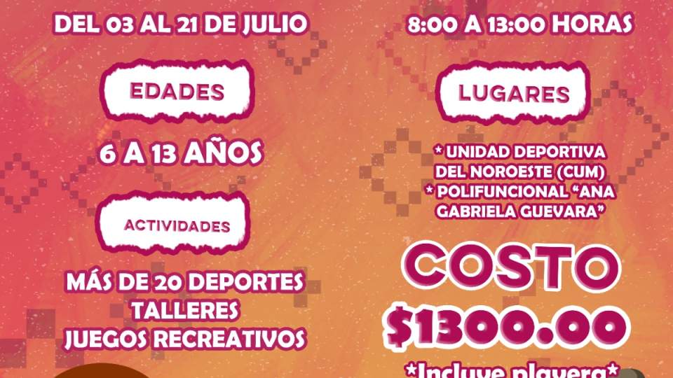 Empiezan inscripciones para el campamento de verano CODESON