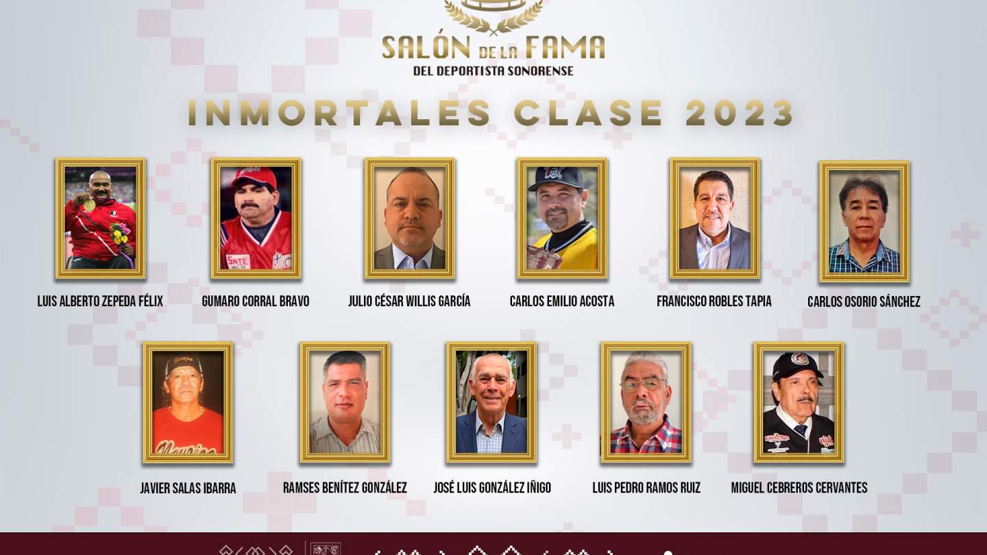 DEFINEN LA CLASE 2023 DEL SALÓN DE   LA FAMA DEL DEPORTISTA SONOREN