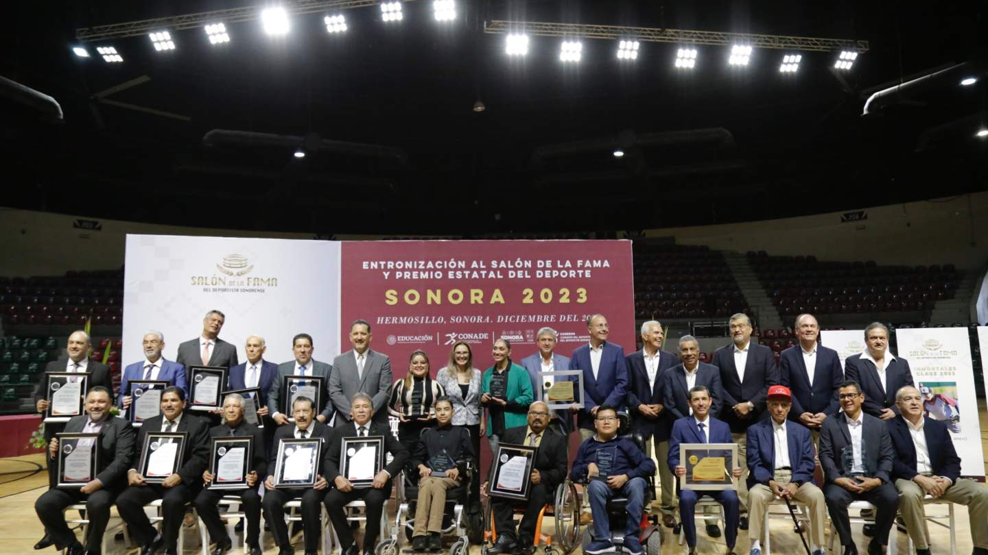 CELEBRAN EMOTIVA CEREMONIA DEL SALÓN   DE LA FAMA Y PREMIO ESTATAL DEL DEPORTE