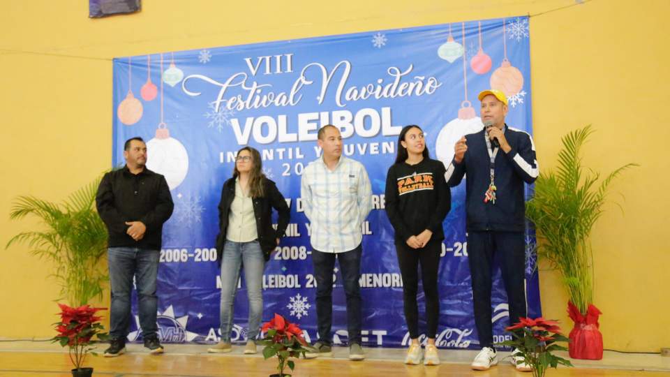 PONEN EN MARCHA OCTAVA EDICIÓN   DEL FESTIVAL NAVIDEÑO DE VOLIBOL