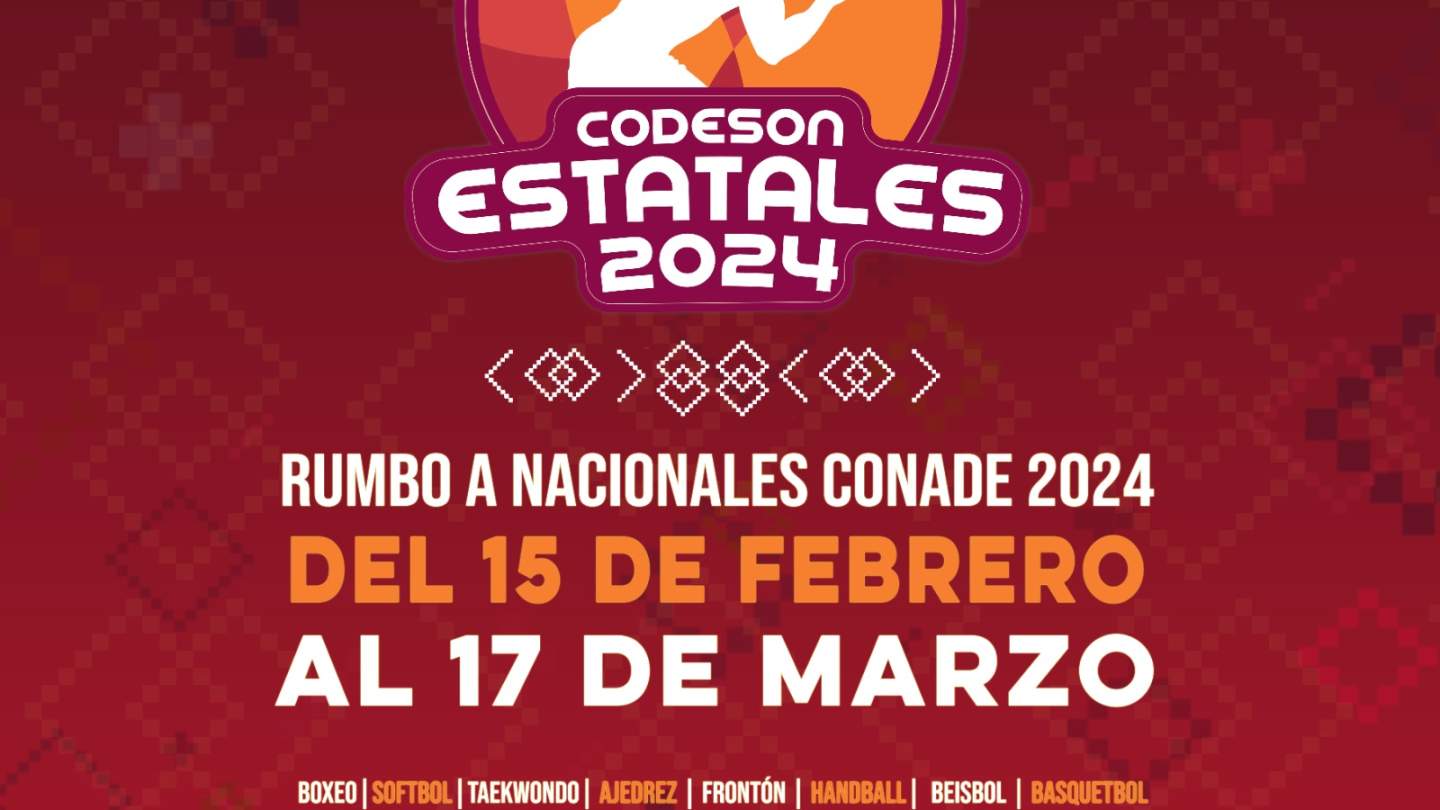 A PUNTO DE INICIAR LOS   ESTATALES CODESON 2024