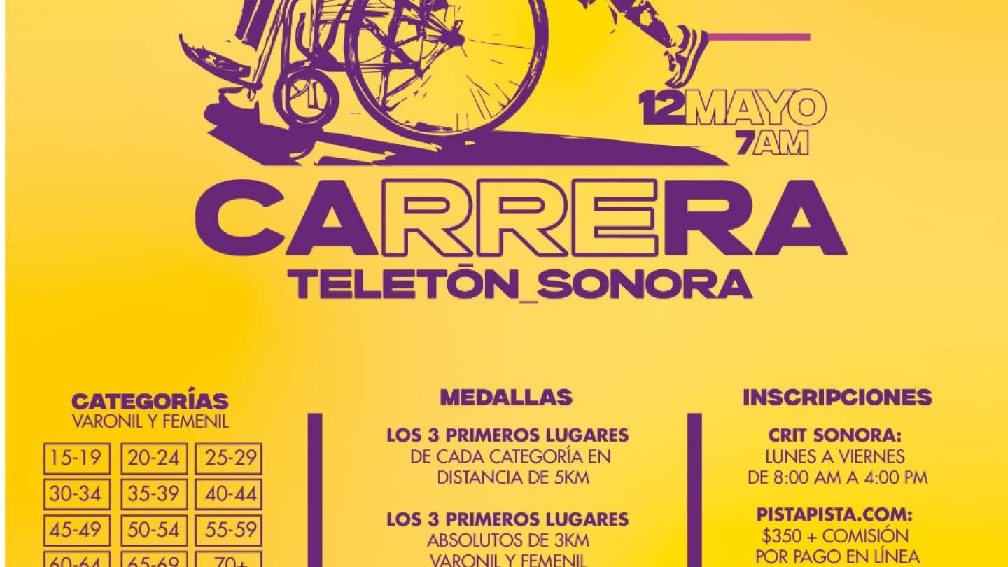 INVITAN A SEGUNDA CARRERA   TELETÓN EN 3 Y 5 KILÓMETROS