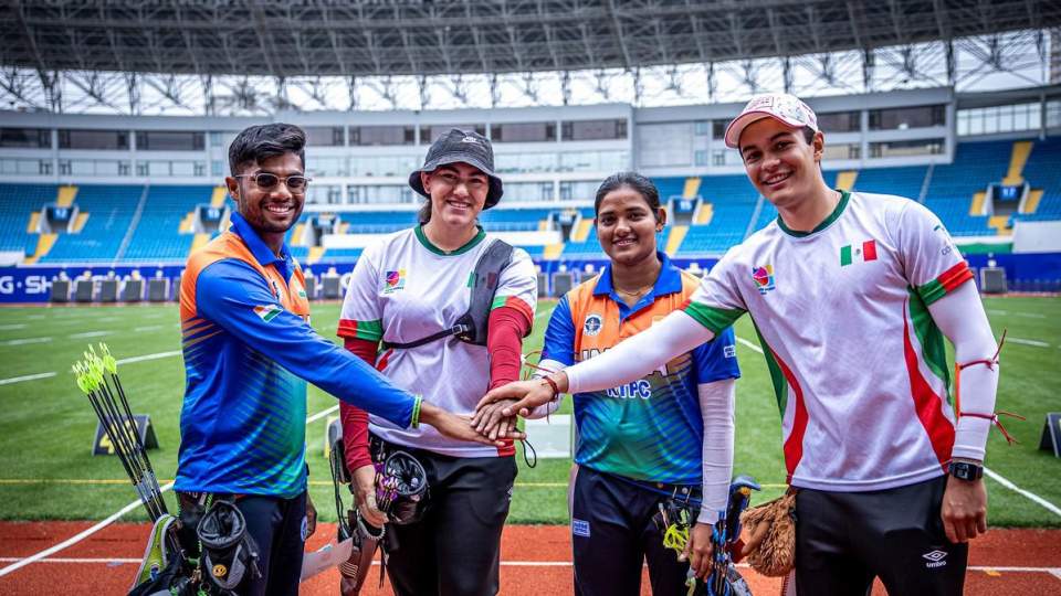 ALEJANDRA VALENCIA QUEDA CUARTA   EN EQUIPOS MIXTOS EN COPA DEL MUNDO