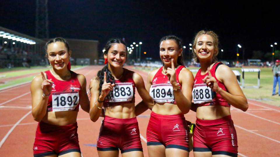 SUMA SONORA DIEZ PODIOS EN LA QUINTA   FECHA DE MACRO REGIONAL DE ATLETISMO