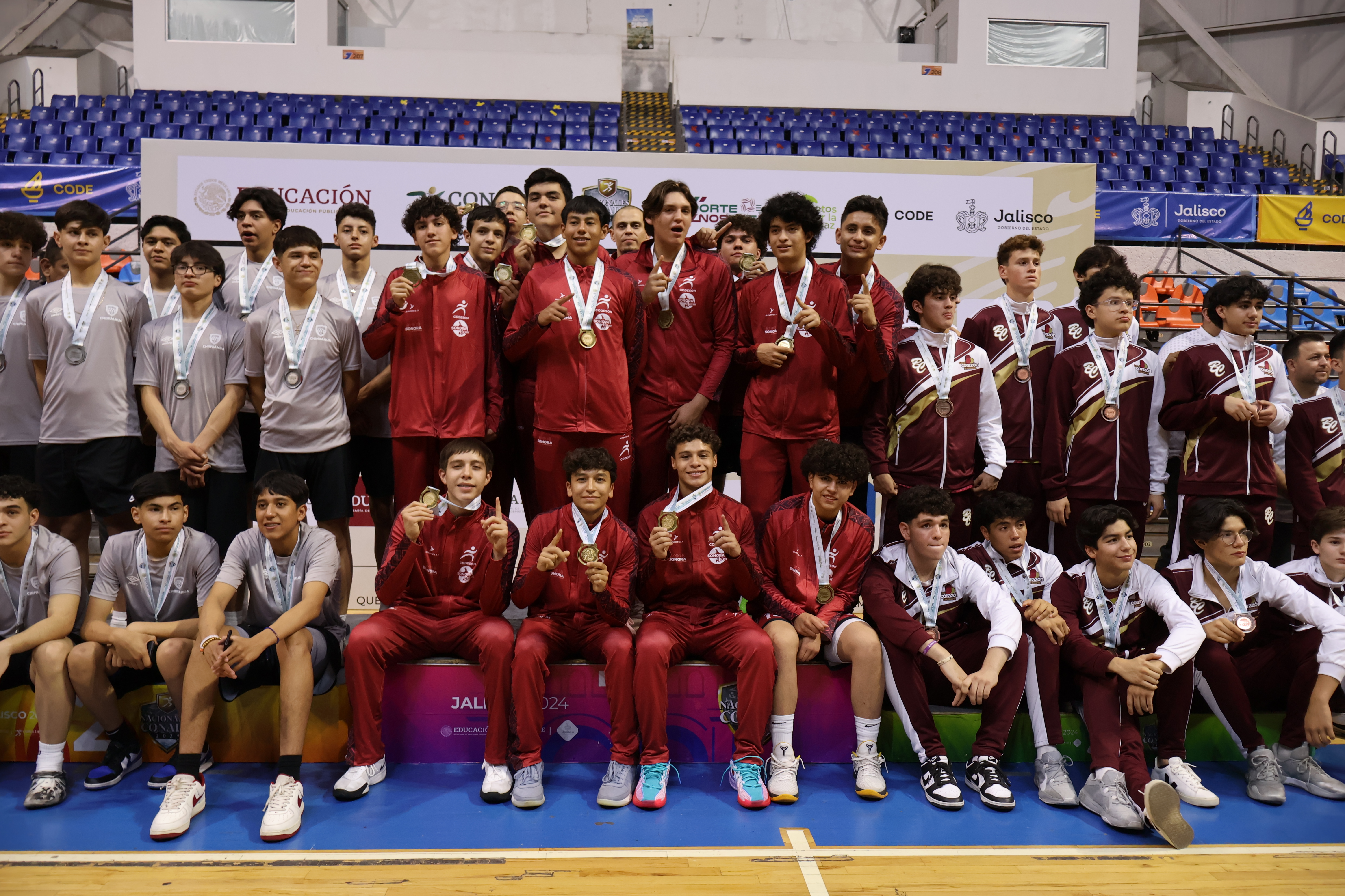 CON ORO Y PLATA SONORA ES EL NÚMERO   UNO EN BASQUETBOL DE NACIONALES CONADE