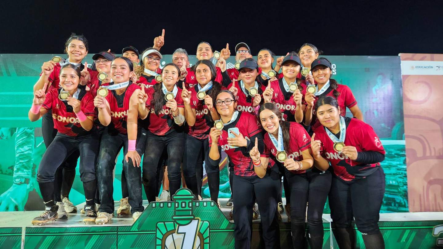 SONORA GANA ORO EN EL NACIONAL   DE SOFTBOL JUVENIL MAYOR FEMENIL