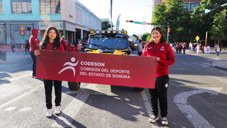 DEPORTISTAS SONORENSES PARTICIPAN EN   EL DESFILE 2024 DE LA REVOLUCIÓN MEXICANA