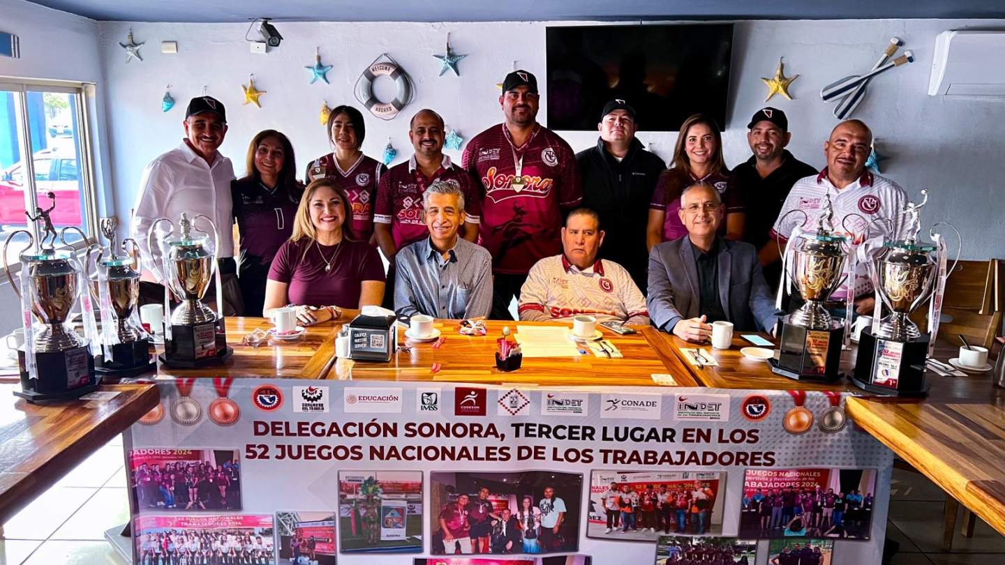 DELEGACIÓN DE SONORA LOGRA TERCER SITIO  EN JUEGOS NACIONALES DE LOS TRABAJADORES